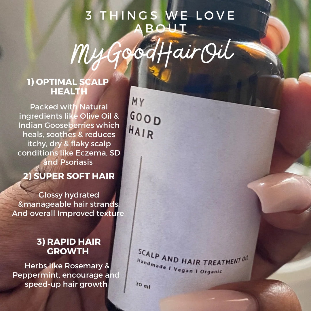 Organic Peppermint Handmade Hair Oil 50ml - Diluted and Ready to use